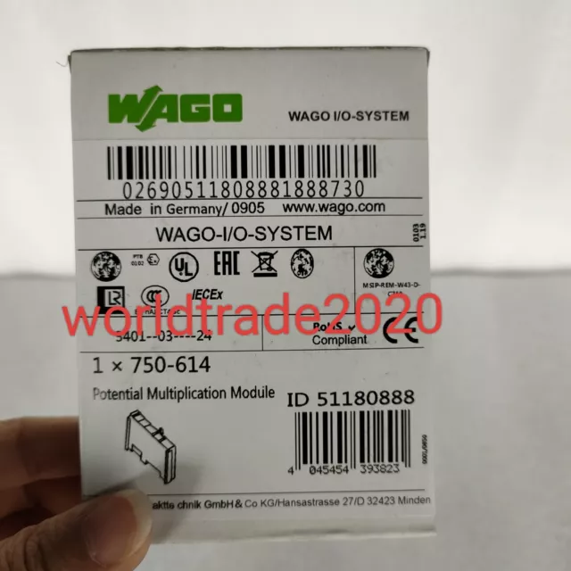 New In Box WAGO 750-614 Potential Multiplication Module 750614