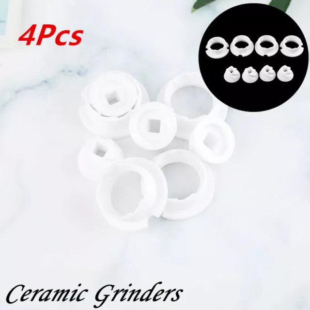 4Pcs Ceramic Grinders Grinding Core Wooden Salt Pepper Milling Safely Accessorie