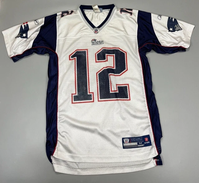 Tom Brady #12 Reebok New England Patriots Jerssey taglia M media