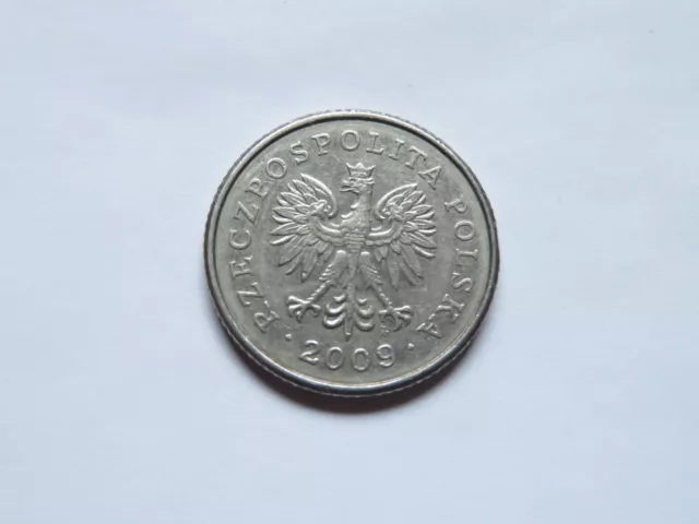 50 Groszy 2009 - Polish Coin - White Eagle - Republic Of Poland