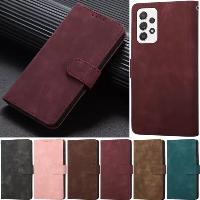 Retro Wallet Leather Flip Case Cover For Samsung A54 A14 A13 A33 A53 A73 A12 S23