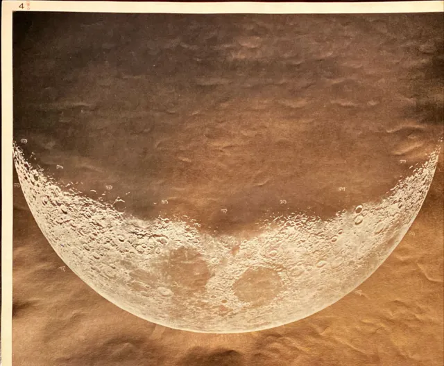 Plate No. 4 From 1960 Photographic Lunar Atlas Moon G P Kuiper Large 17"x21"