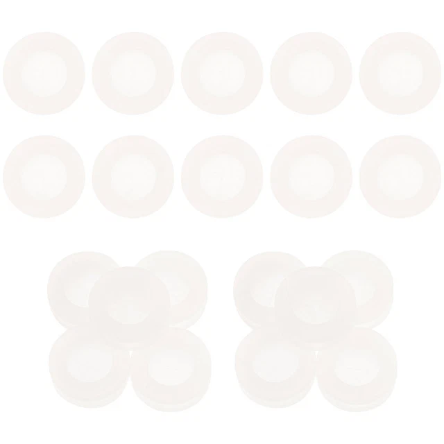 40 Pcs Silica Gel Bamboo and Wood Cover Silicone Stopper Straw Fixing Plug