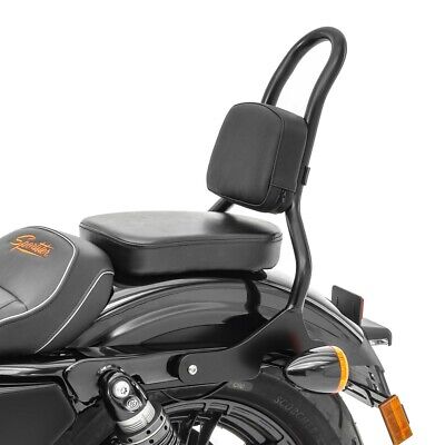 KESOTO Sissy Bar Motociclista Schienale PU Morbida Accessorio Per Moto Bobber Chopper Nero 