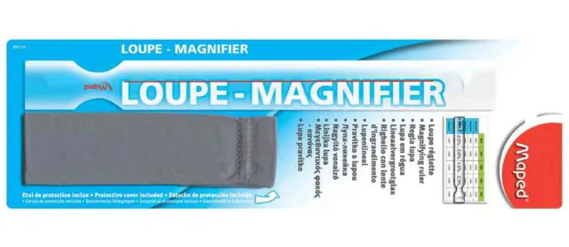 [Ref:395110] MAPED Loupe réglette Longueur: 250 mm, sous blister