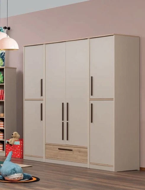 Armario marrón juventud dormitorio armario habitación infantil diseño moderno nuevo
