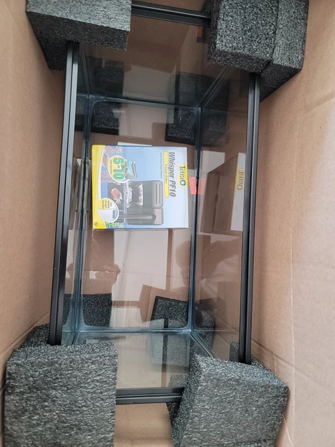 Aquarium gallon Kit Fish Tank with LED Lighting and Filtration Included lights~