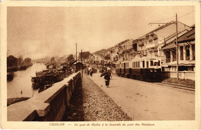 CPA AK Vietnam Le quai de Mytho, Cholon INDOCHINA (1284285)
