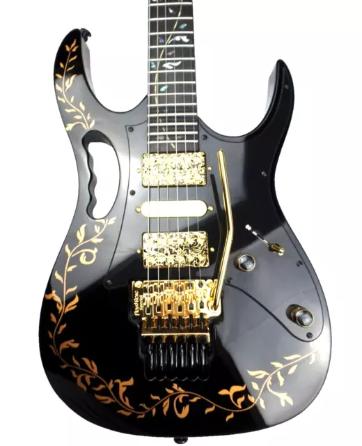 Black & Gold Ibanez Jem Gold Leaf Utopia Pickups Tree of Life Inlay Guitar