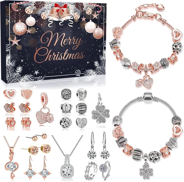 Calendario Avvento Gioielli Donna 2025, Calendario Dell'Avvento Donna 24 Sorprese Conto Alla Rovescia Natale con Bracciale Collana Orecchini e Anello Calendario Avvento Gioielli Donna 2025, Calendario Dell'Avvento Donna 24 Sorprese Conto Alla Rovescia Natale con Bracciale Collana Orecchini e Anello