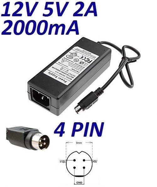 Alimentatore Ac Sunfone Originale Acu038a-0512 5v 12v 2.2a 4 Mini Pin Din - Foto 4