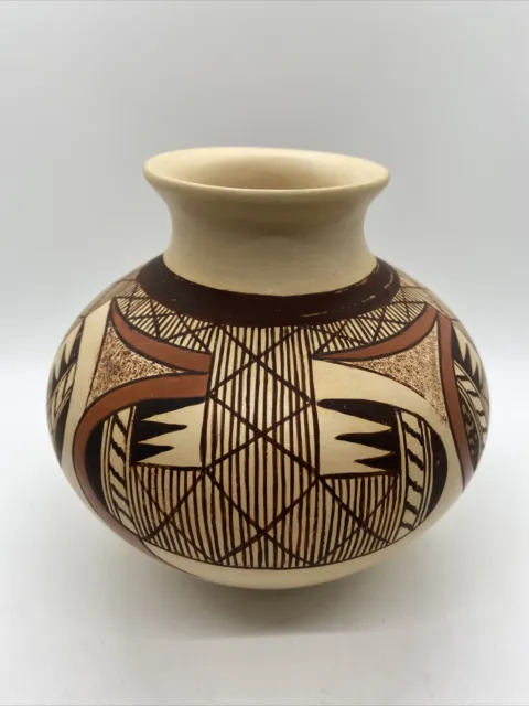Vintage Hopi Pottery Pot by Rayvin Nampeyo Pueblo Vase Bowl