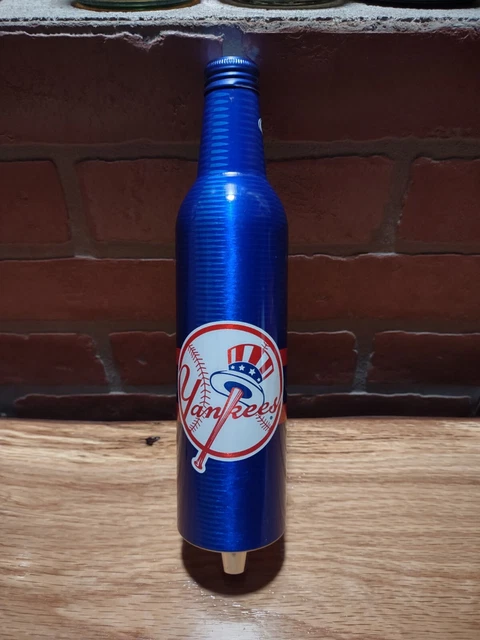 Custom Yankees Logo Bud Light aluminum beer bottle tap handle. Kegerator 3/8-16