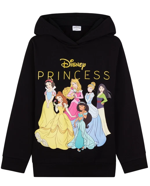 DISNEY PRINCESS GIRLS Hoodies Hooded Girls Jumpers Kids Clothes