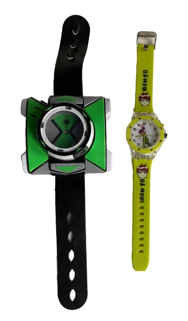 BEN 10 WATCH BUNDLE OMNITRIX Bandai BEN 10 Yellow Watch *BOTH NEED