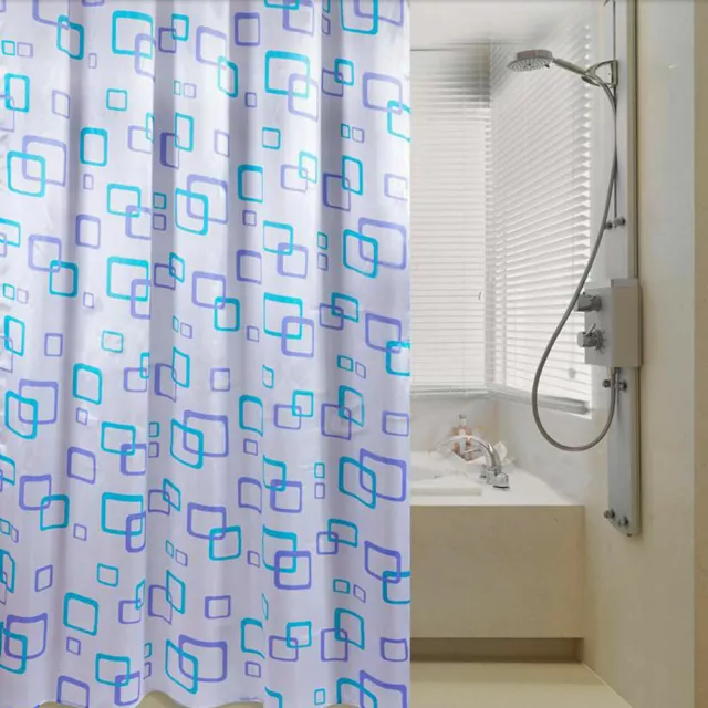 Tende doccia extra lunga impermeabili in tessuto PEVA tende bagno con 10 ganci