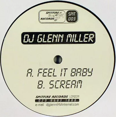 DJ Glenn Miller - Feel It Baby / Scream - New Vinyl Record 12 - G4593z