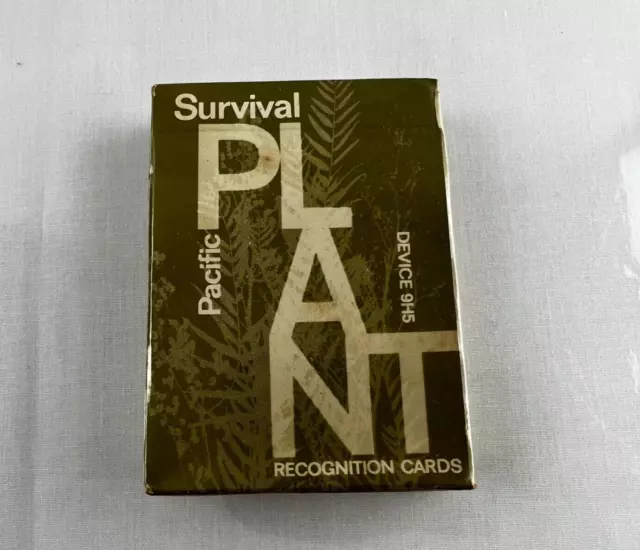 Vintage Navy, Air Force, Training Pacific Survival Plant Recognition Cards