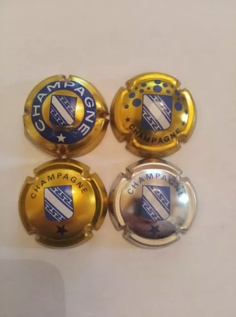 lot de 4 capsules de champagne