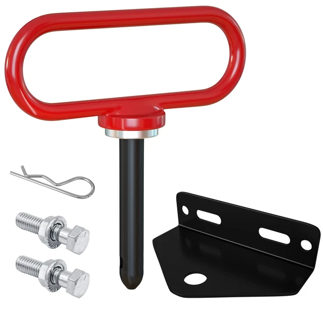 Towing Hitch Kit - Magnetic Hitch Pin and Zero Turn Mower Trailer (Combo Pack)