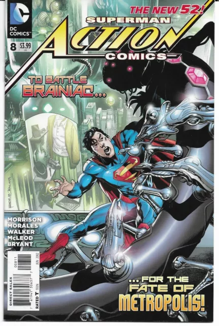 ACTION COMICS - Nein. 8 (Juni 2012) mit SUPERMAN - Variante 'MAIN' Cover