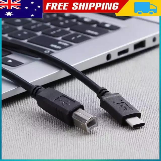 Cable Matters USB C Printer Cable 6.6 ft (USB C to USB B Cable) Compatible  with Printer, MIDI Controller, MIDI Keyboard and More in Black - 6.6 Feet