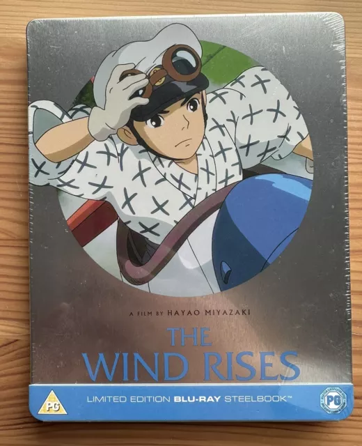 Brand New The Wind Rises Studio Ghibli Steelbook Blu-Ray Factory Sealed