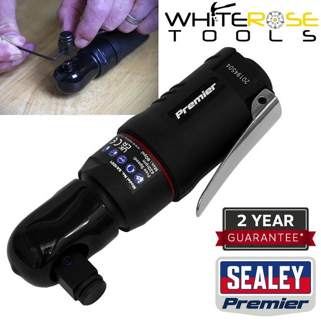 Sealey Air Ratchet Wrench Mini 2-in-1 Premier 1/4" & 1/2"Sq Drive