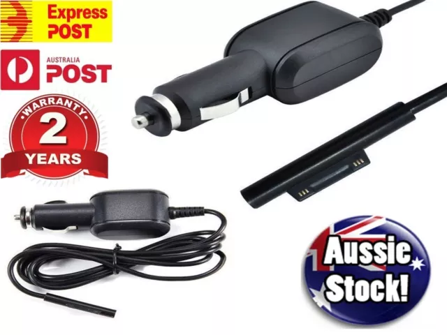 Car Charger Power Supply Adapter 12V Magnetic For Microsoft Surface Pro 4 3 AU