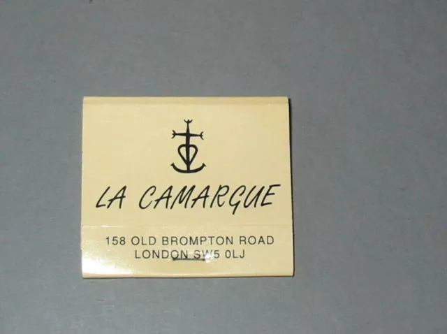 La Camargue Gipsy Cafe London   Pochette Allumettes Match Box Vintage