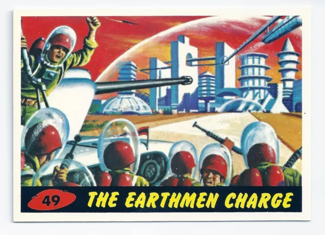 1994 Topps MARS ATTACKS Base Card # 49 The Earthmen Charge