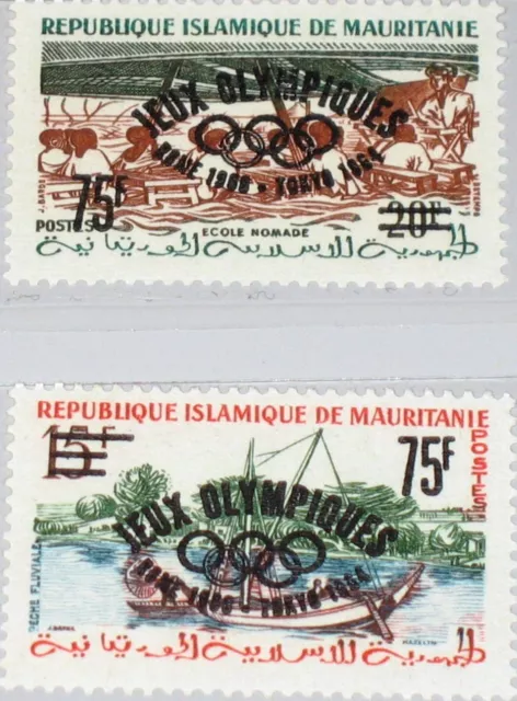 MAURITANIA MAURETANIEN 1962 I-II I 126-27 unissued Olympics ovp Rom Tokyo MNH
