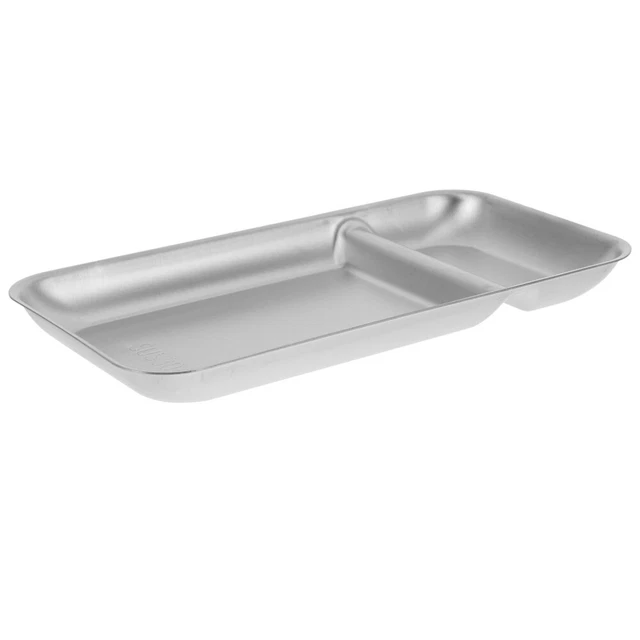Plateau Repas Divisé En Inox 6 Compartiments - 40x30 Cm, Lave-vaisselle, Idéal Cantine Et Pique-nique