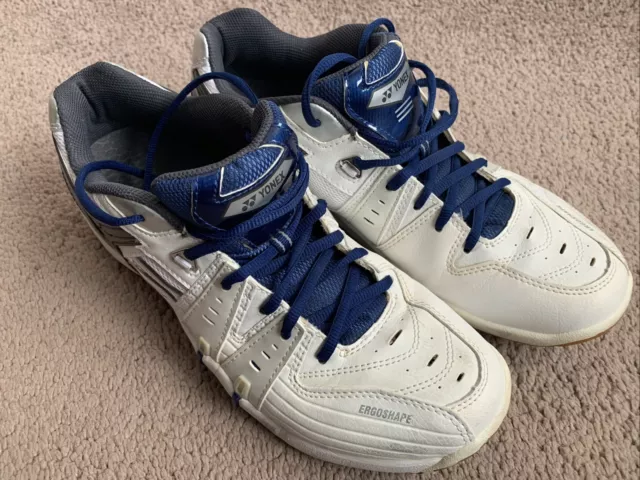 Yonex Men’s Badminton Shoes Trainers UK Size 10 Power Cushion 101 Men White/Blue