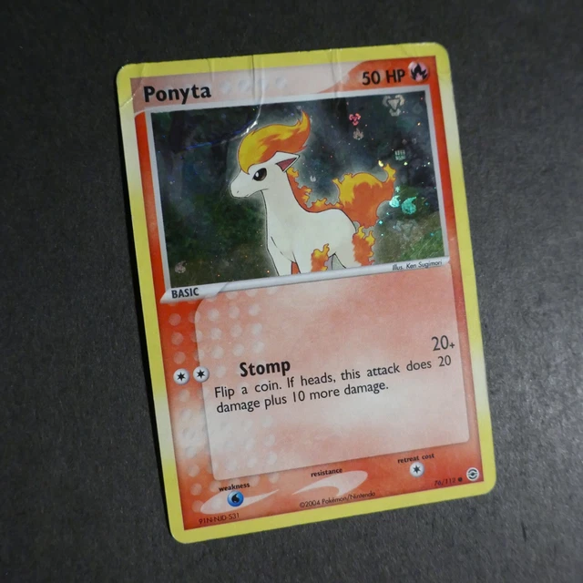 PL/Worn (Reverse-Holo) Pokemon PONYTA Card EX FIRERED LEAFGREEN 76/112 PLAYED
