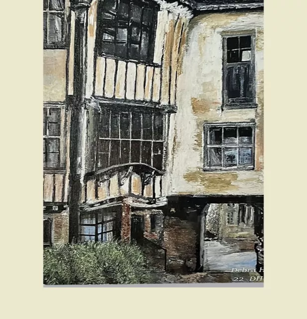 Reproduction Art Print of 16th Century Timber Framed Building Norwich England