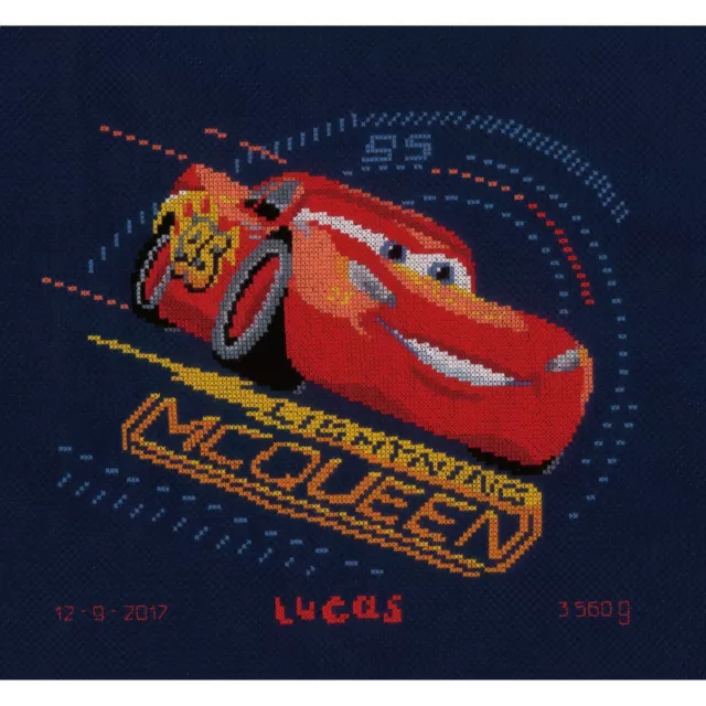 Vervaco 0167543 Disney Lightning Mcqueen Kreuzstich Packung Gezählter