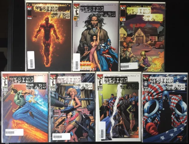 RISING STARS Lot Of 7 Comics Preview 0, 1,  6-9 Image Top Cow, NM
