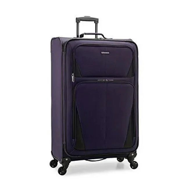 U.S. Traveler Aviron 31" Softside Expandable Spinner Luggage Purple Large ~ NEW