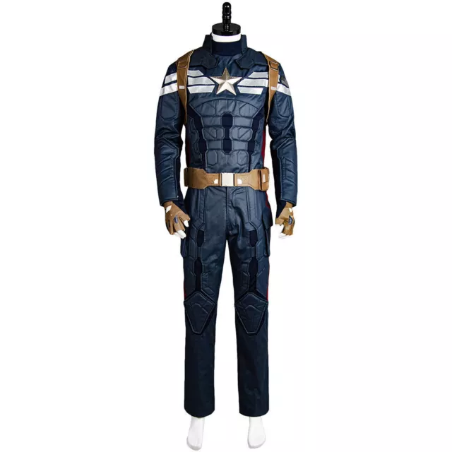 Captain America  Winter Soldier Steve Rogers Cosplay Kostüm Full Set Uniform 2