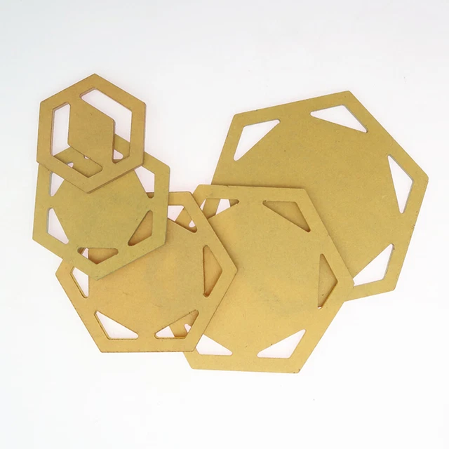 5pcs Hexagon Templates Quilten Patchwork Stickerei Modell Handmade DIY