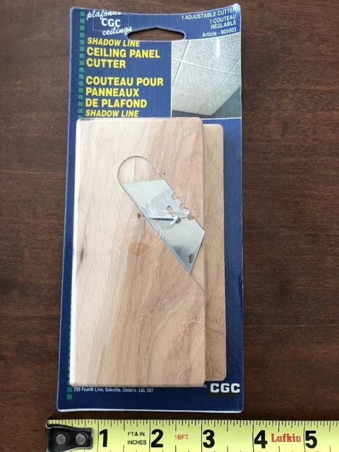 Cgc Shadow Line Ceiling Panel Adjustable & Accurate Cutter Easy Diy Sealed New