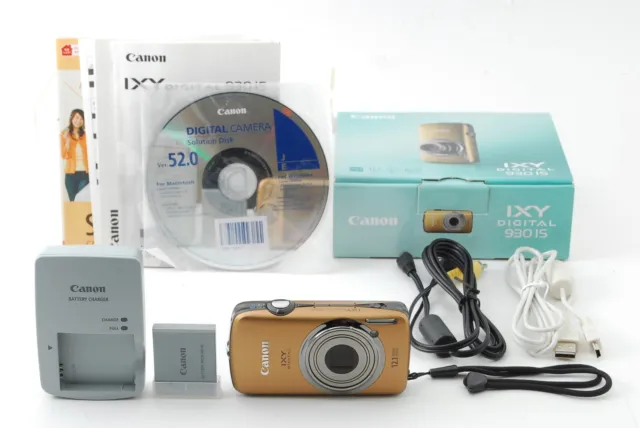 [NEAR MINT ] Canon IXY DIGITAL 930 IS PowerShot digital camera Brown From JAPAN