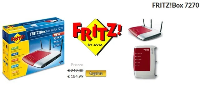 AVM Fritzbox Fon WLAN 7270  4 Port 300 Mbps DSL