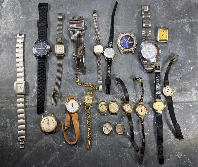 Lot De Plusieurs Montres Pour Pièces – Pour Horloger, Réparation, Divers Modèles, Occasion