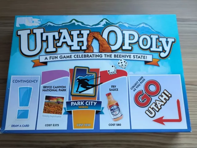 UTAH OPOLY UTAHOPOLY Monopoly Property Game Beehive State Skiing