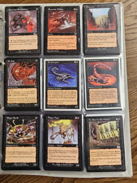 Vintage Magic The Gathering Cards, Large Collection - Full Ring Binder. 3