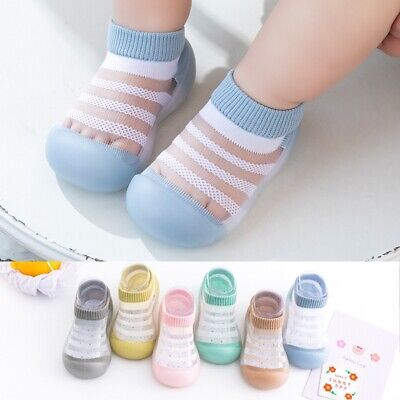 Baby Girls Boys Toddler Anti-slip Soft Sole Slippers Socks Kids Breathable Shoes