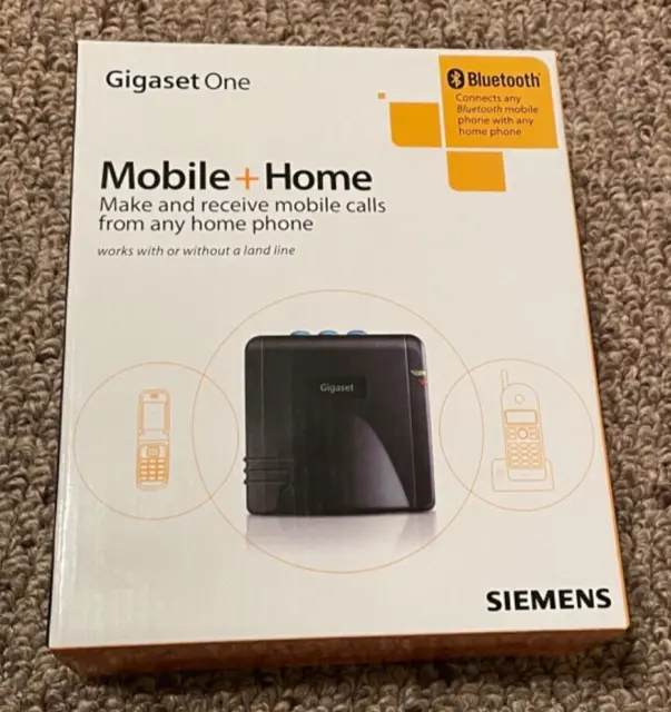 Siemens Gigaset One Mobile + Home Bluetooth Adapter (New Open Box)