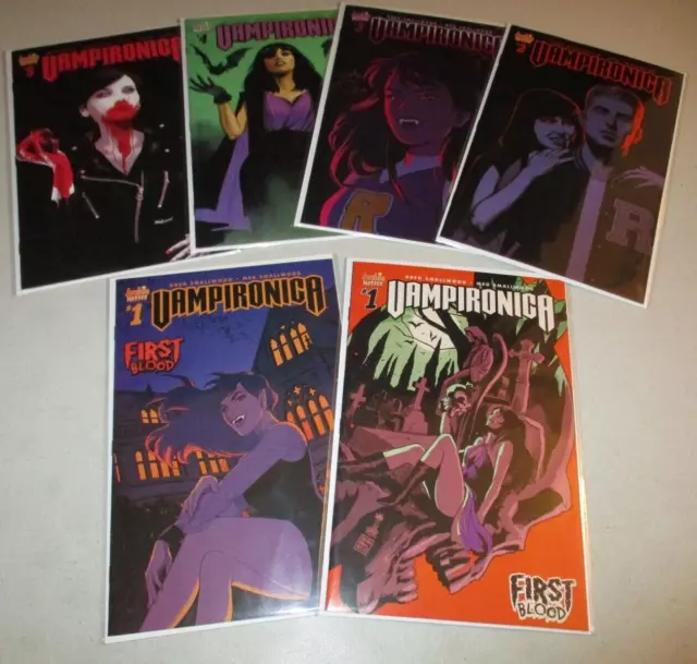 Vampironica #1-5 (Complete 2018 Archie Series) Full Lot set 1 2 3 4 5 + Variant